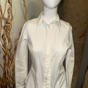 Brandy Melville White Classic Collared Shirt